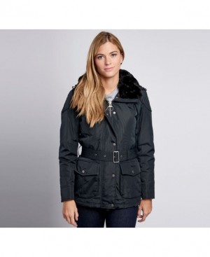 Navy Women Barbour International Outlaw Waterproof Jacket | US-1375ASMUN