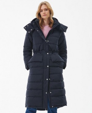 Navy Women Barbour Knotgrass Quilted Jacket | US-6738LWKUC