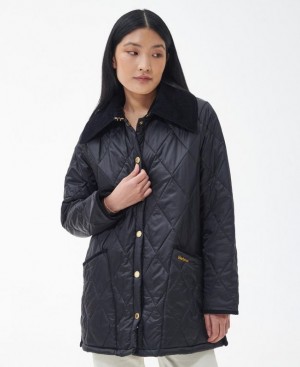 Navy Women Barbour Modern Liddesdale Quilted Jacket | US-1907HLTAI