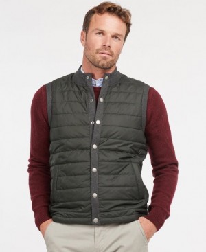 Olive Men Barbour Essential Vest | US-8297AIFXW