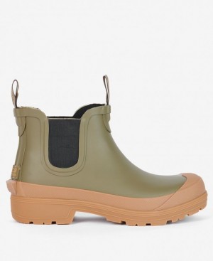 Olive Men Barbour Storm Wellingtons Rain Boots | US-7853HFDAY