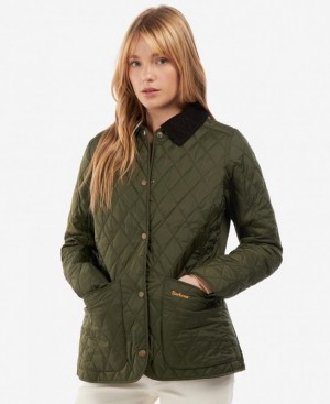 Olive Women Barbour Annandale Quilted Jacket | US-4906QBKOA