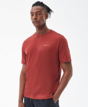 Red Brown Men Barbour Swift T-Shirts | US-3209GFRUO