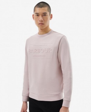 Rose Men Barbour International Stamp Sweatshirt | US-8746CYOHJ