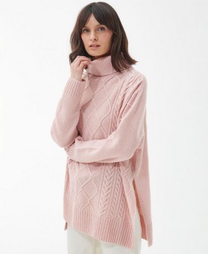 Rose Women Barbour Burne Cape Sweater | US-6591VIKPC