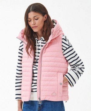 Rose Women Barbour Oxeye Vest | US-7321XTOWN