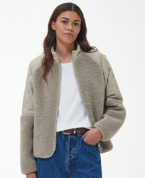 Taupe Women Barbour Surf Fleece | US-2950XRBHD