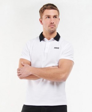 White Men Barbour International Crosby Polo Shirt | US-4932ISVXT