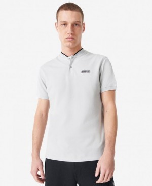 White Men Barbour International Lewis Sports Polo Shirt | US-5764HWTFS