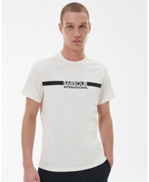 White Men Barbour International Shift T-Shirts | US-6815RLAGY