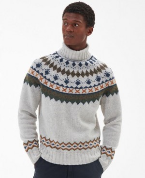 White Men Barbour Roose Roll-Neck Sweater | US-5381WDSVO