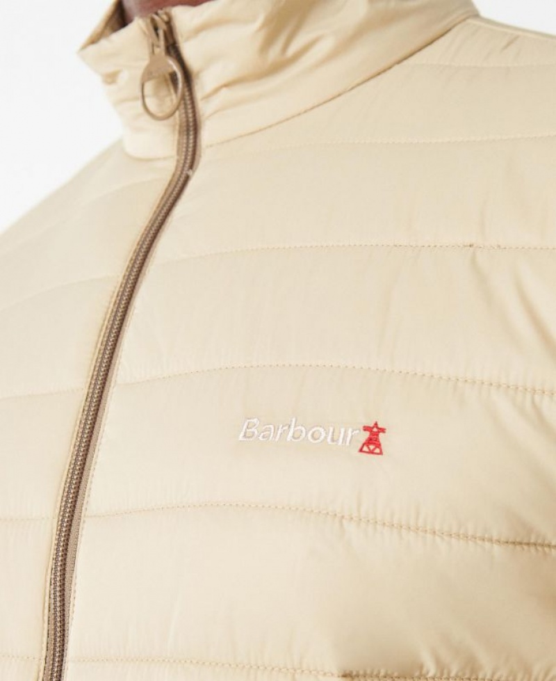 Beige Men Barbour Summer Baffle Quilted Jacket | US-1643MZDQS