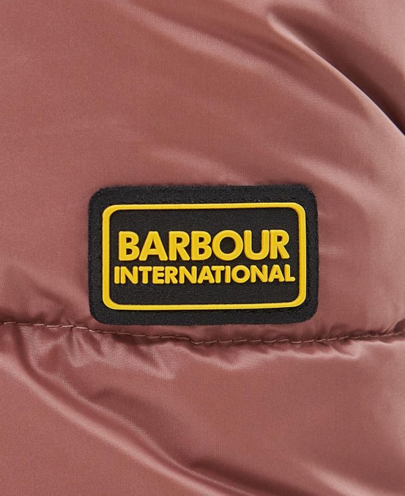 Beige Women Barbour International Island Quilted Jacket | US-3485CHXIR