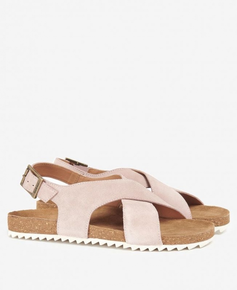 Beige Women Barbour Rochelle Sandals | US-8219LATOF