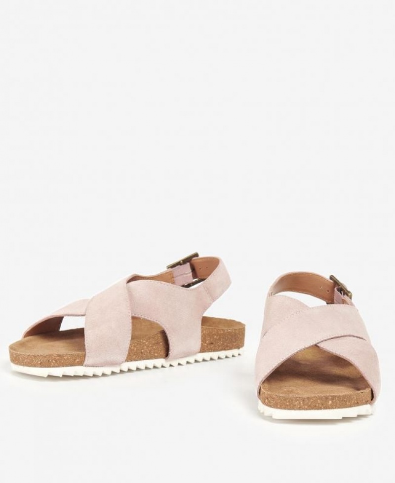 Beige Women Barbour Rochelle Sandals | US-8219LATOF