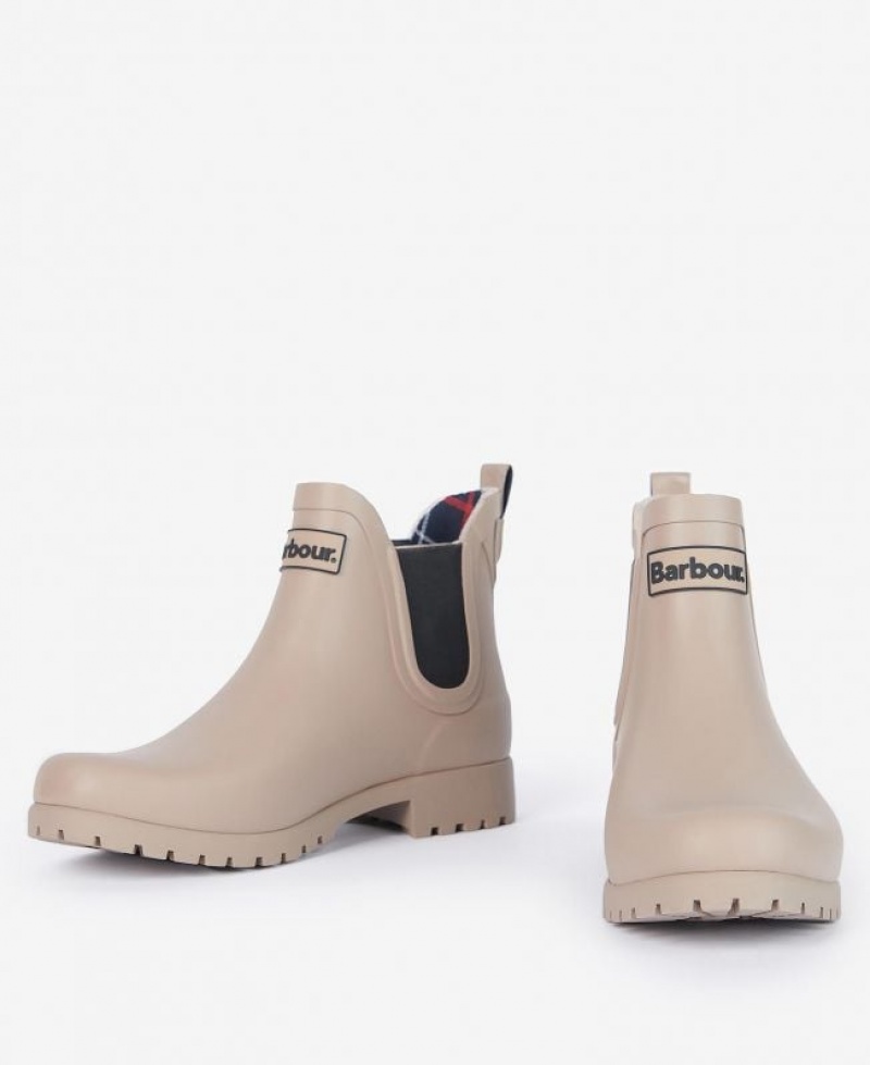 Beige Women Barbour Wilton Wellingtons Rain Boots | US-9415WXCAB