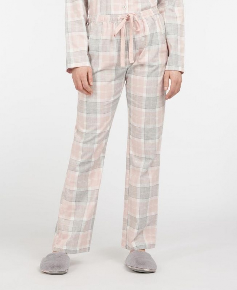 Beige / Grey Women Barbour Nancy PJ Pants | US-3150WZLKD