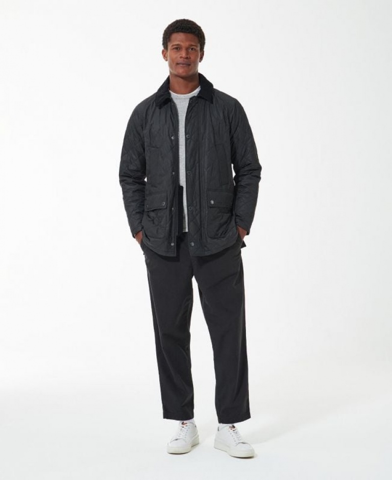 Black Men Barbour Ashby Polarquilt Quilted Jacket | US-1285SEXLI