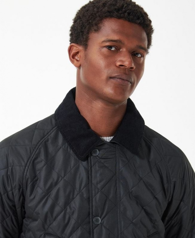 Black Men Barbour Ashby Polarquilt Quilted Jacket | US-1285SEXLI