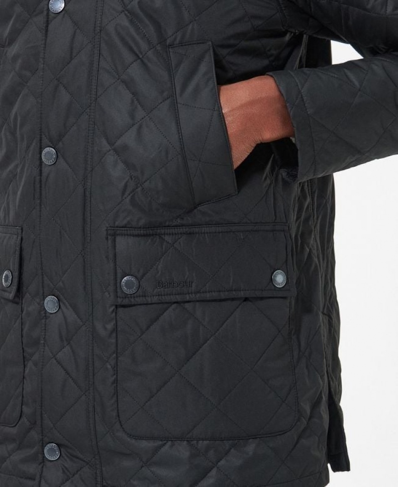 Black Men Barbour Ashby Polarquilt Quilted Jacket | US-1285SEXLI