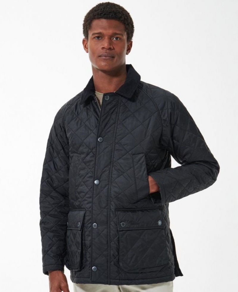 Black Men Barbour Ashby Quilted Jacket | US-8026CXWYM