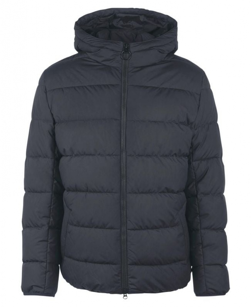 Black Men Barbour Barton Quilted Jacket | US-1865ZAFRK