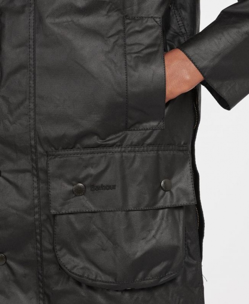 Black Men Barbour Beaufort® Waxed Jacket | US-8731MHJON