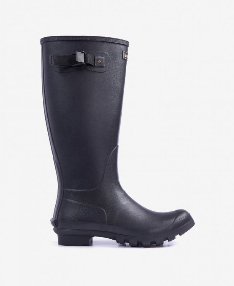 Black Men Barbour Bede Wellington Rain Boots | US-5973GFUDT