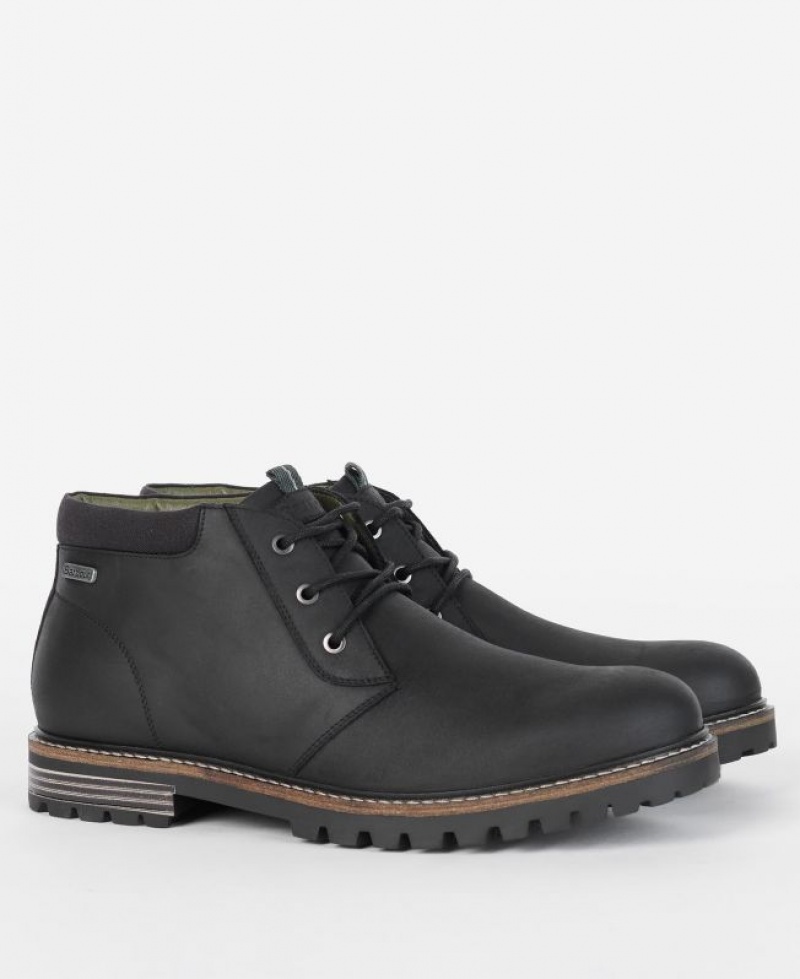 Black Men Barbour Boulder Chukka Boots | US-3068DRVEN