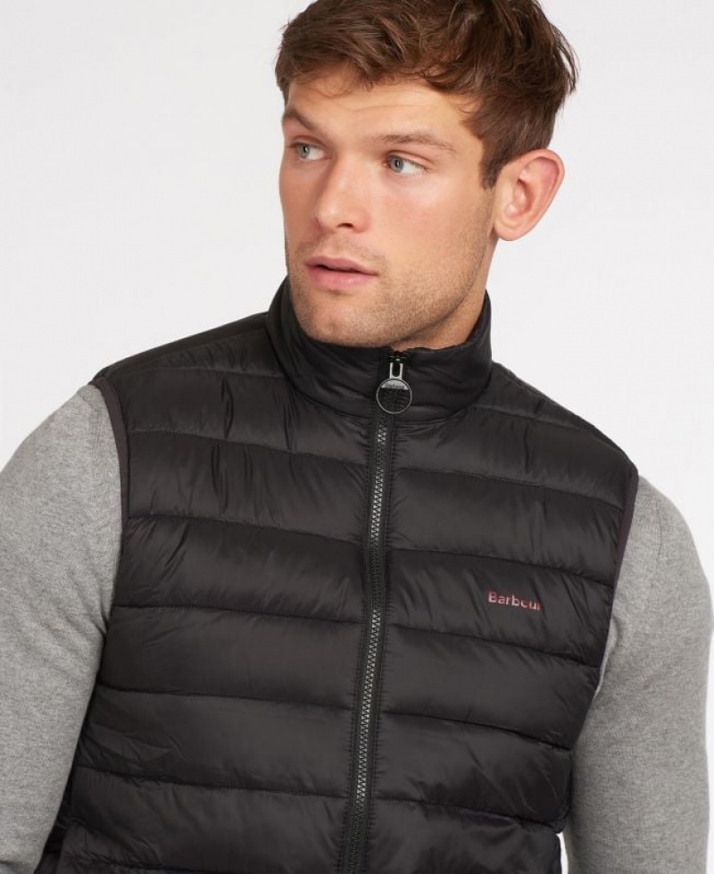 Black Men Barbour Bretby Vest | US-2189PLMTI