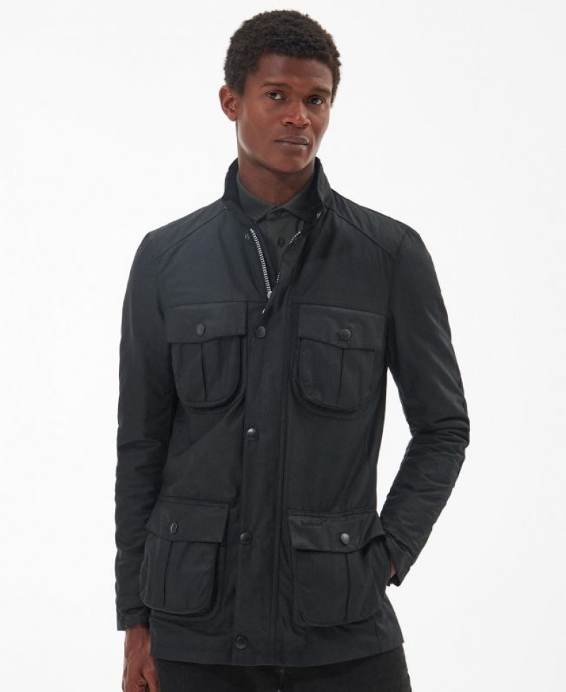 Black Men Barbour Corbridge Waxed Jacket | US-7598ZJKRP