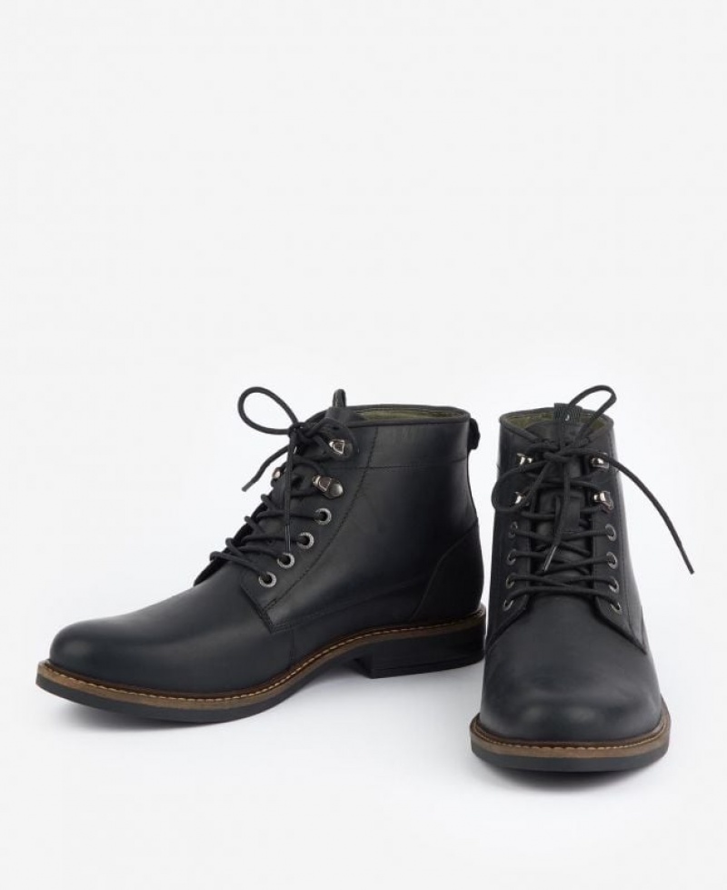 Black Men Barbour Deckham Boots | US-5920YPTFS