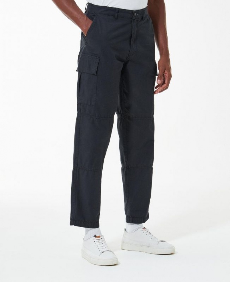 Black Men Barbour Essential Ripstop Cargo Pants | US-6720CGDRM