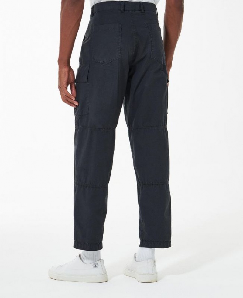 Black Men Barbour Essential Ripstop Cargo Pants | US-6720CGDRM