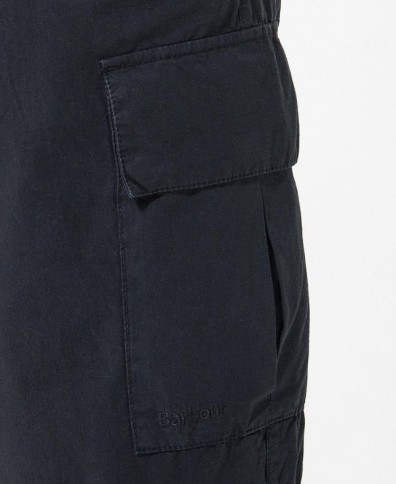 Black Men Barbour Essential Ripstop Cargo Pants | US-6720CGDRM