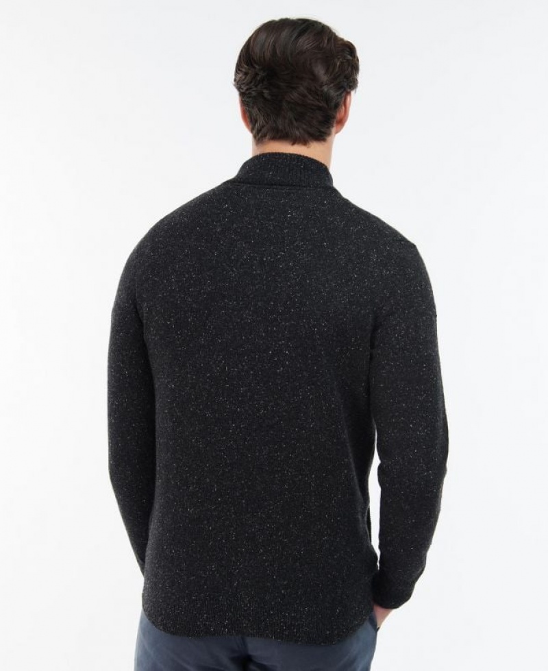 Black Men Barbour Essential Tisbury Cardigan | US-1754TJUKA