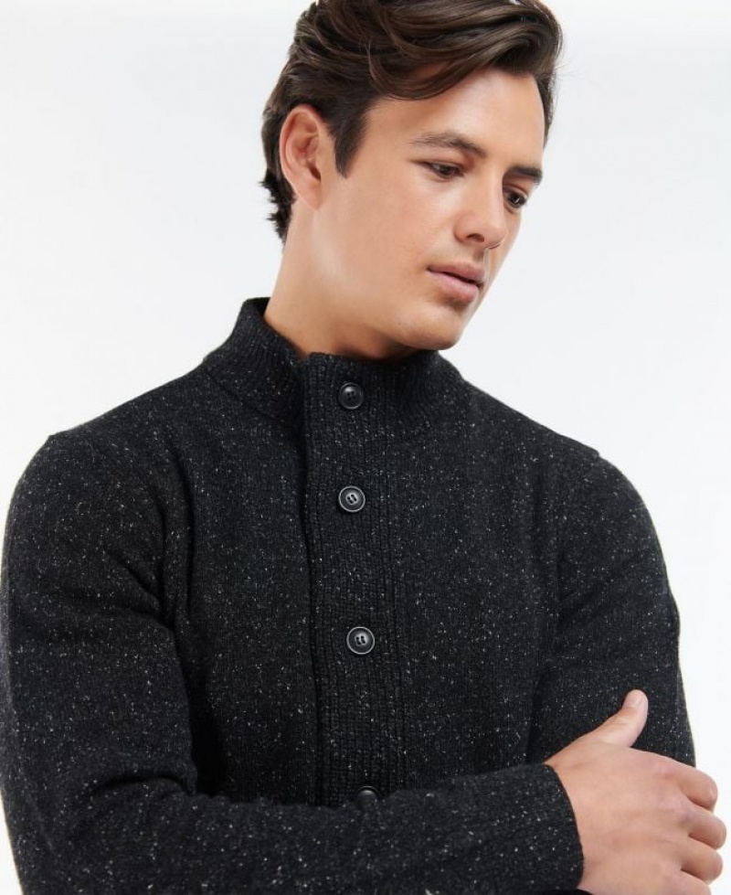 Black Men Barbour Essential Tisbury Cardigan | US-1754TJUKA