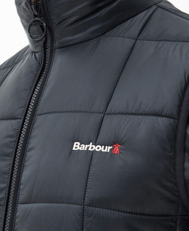 Black Men Barbour Fell Fleece Vest | US-9053XJBUC