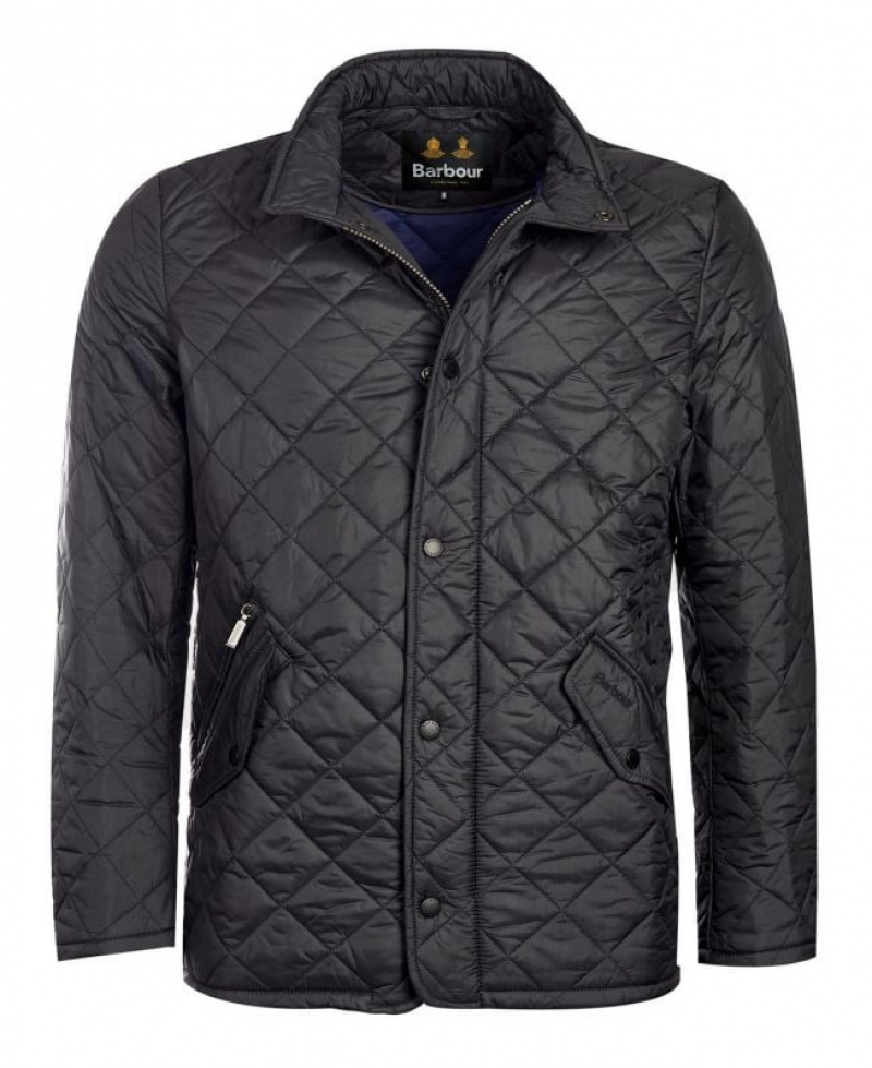 Black Men Barbour Flyweight Chelsea Quilted Jacket | US-1057IRSLA