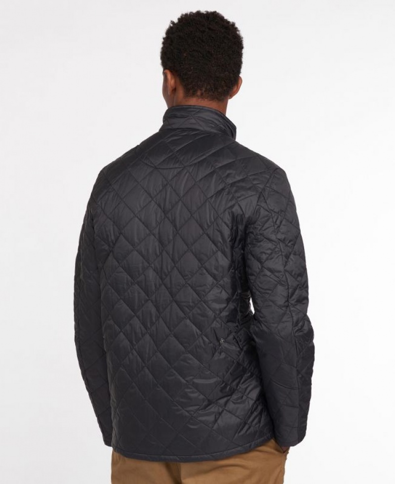 Black Men Barbour Flyweight Chelsea Quilted Jacket | US-1057IRSLA