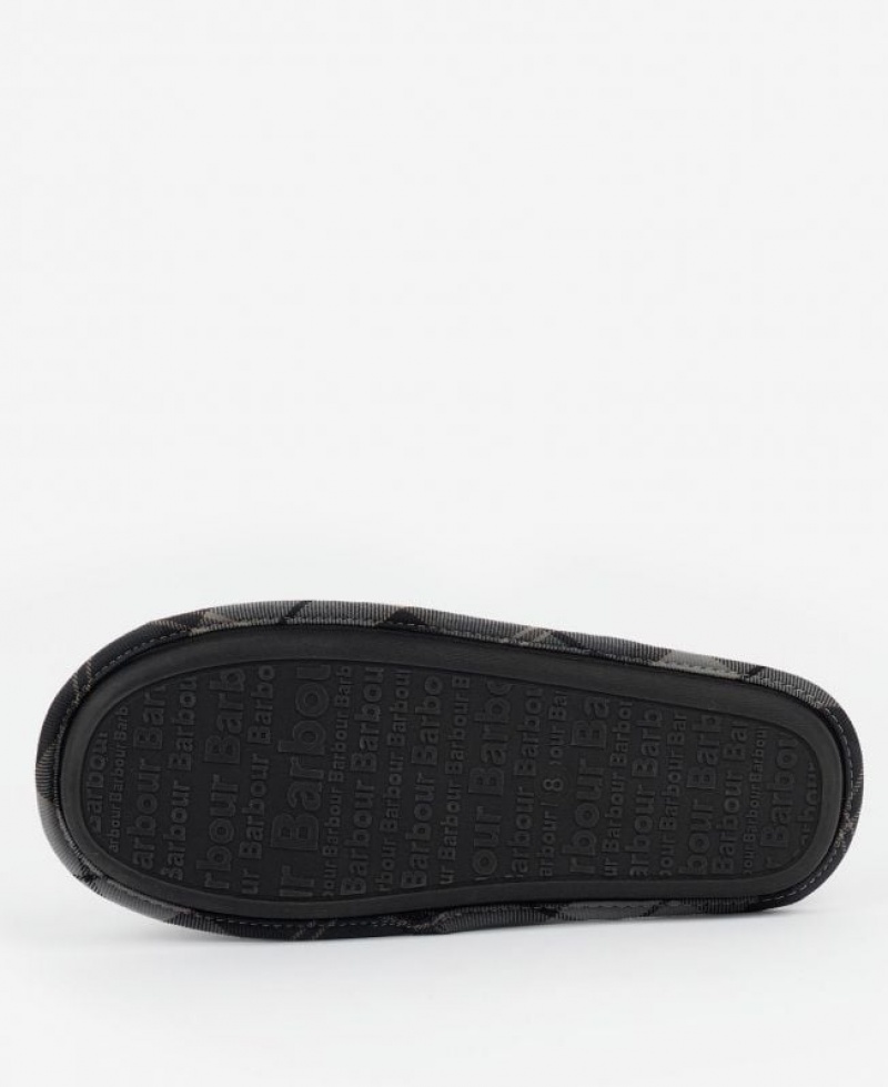 Black Men Barbour Foley Slippers | US-1493BEFDO