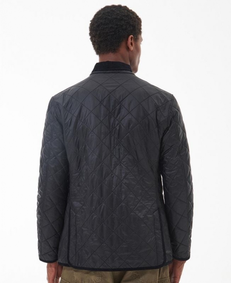 Black Men Barbour Foreman Polarquilt Quilted Jacket | US-4690VTMWL