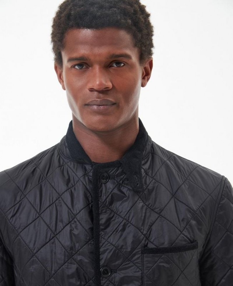 Black Men Barbour Foreman Polarquilt Quilted Jacket | US-4690VTMWL