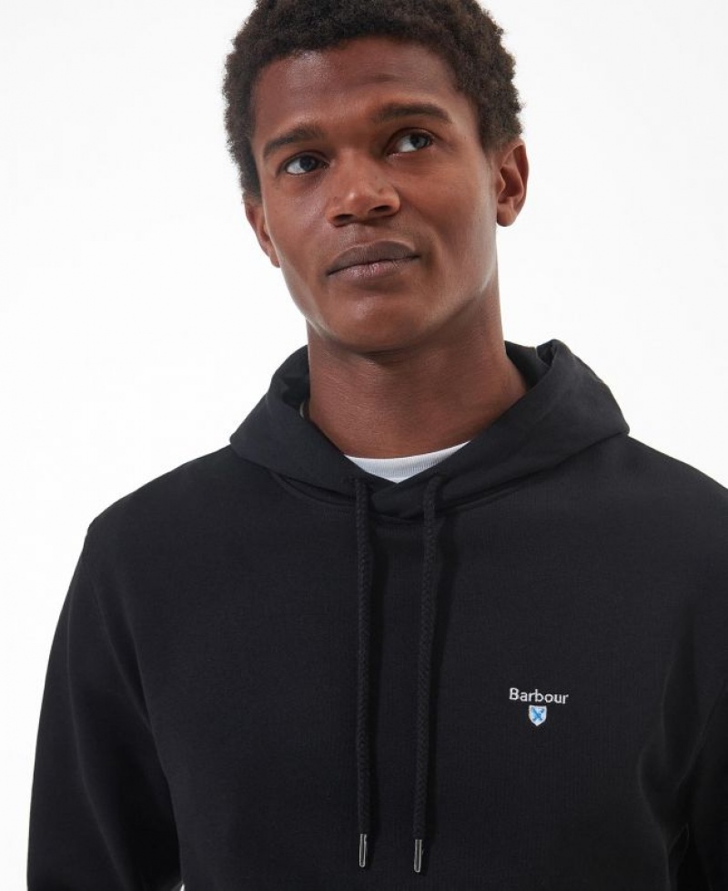 Black Men Barbour Grassington Hoodie | US-0467JNEGP