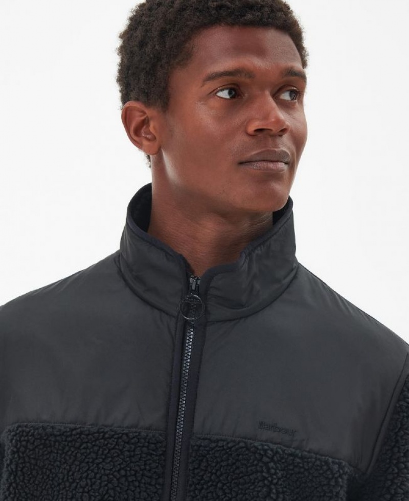 Black Men Barbour Hobson Fleece | US-1408QGAFL