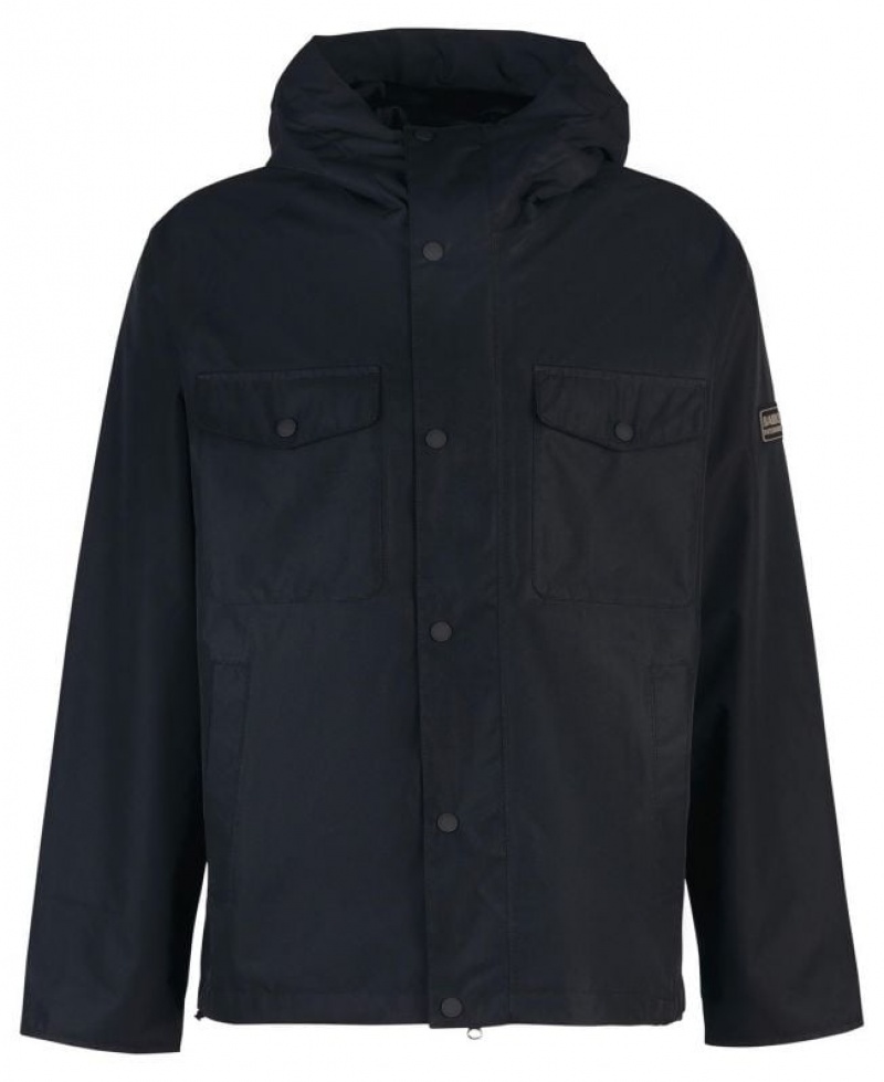 Black Men Barbour International Abbots Waterproof Jacket | US-3605JNVMH