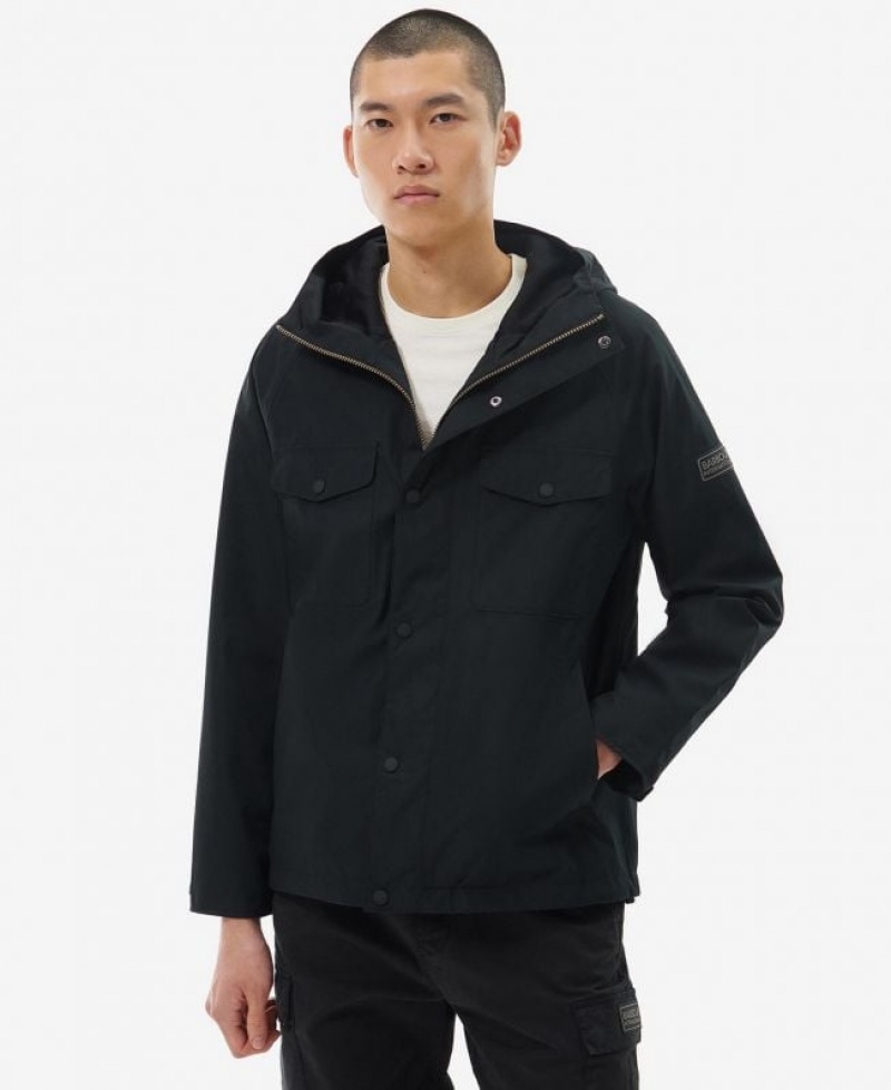 Black Men Barbour International Abbots Waterproof Jacket | US-3605JNVMH