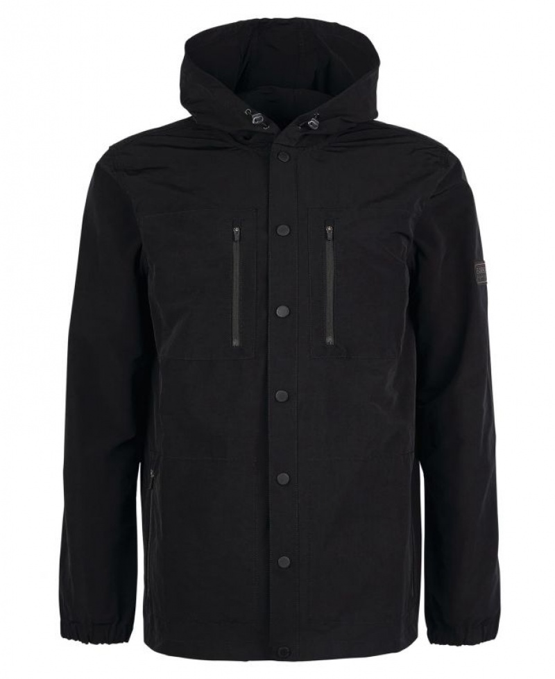 Black Men Barbour International Amped Overshirt | US-1742TBGMN