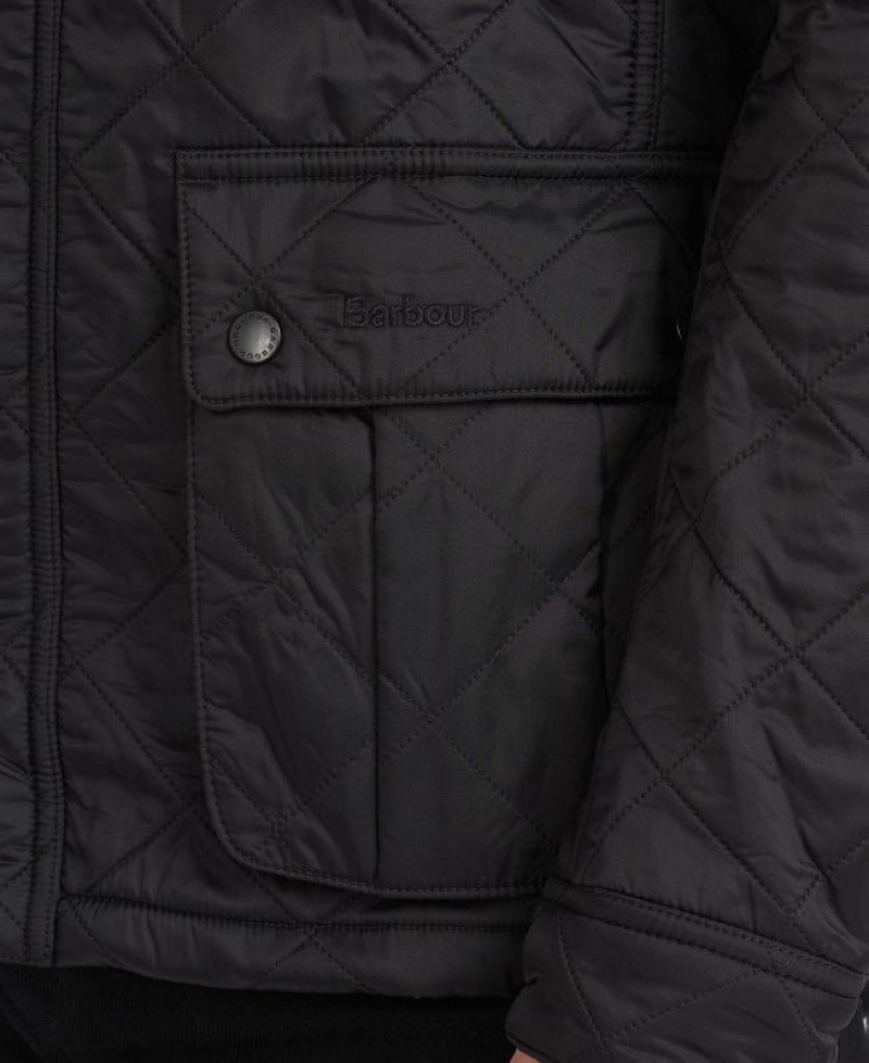 Black Men Barbour International Ariel Polarquilt Quilted Jacket | US-2937ANMTW