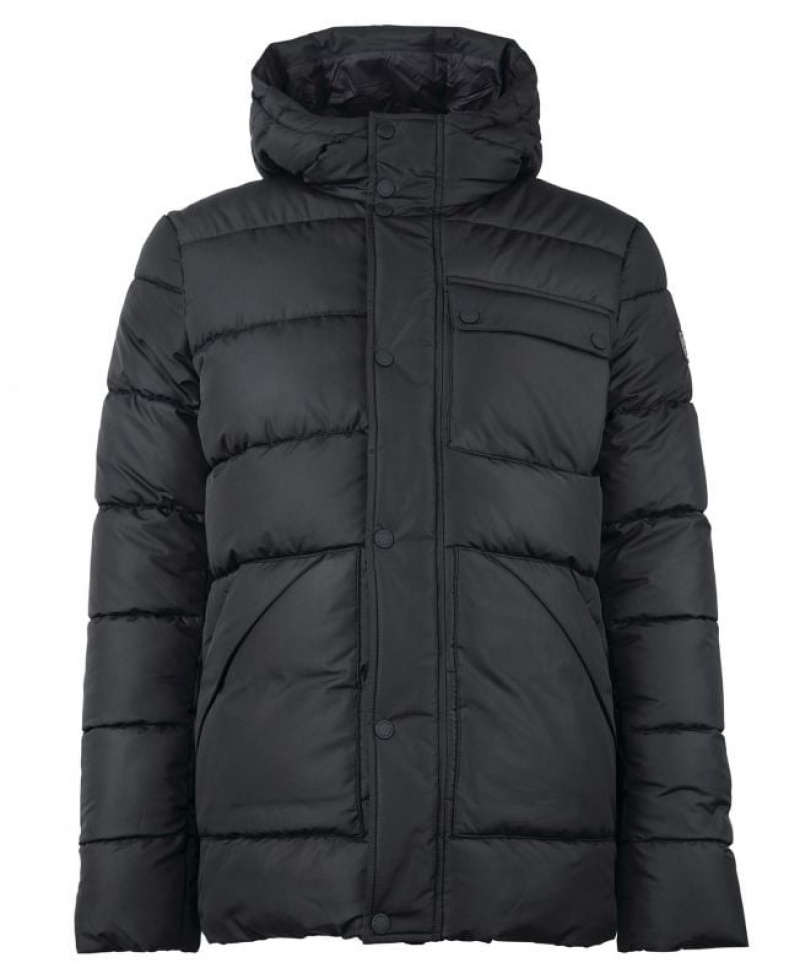 Black Men Barbour International Baliol Baffle Quilted Jacket | US-1253SPXBG